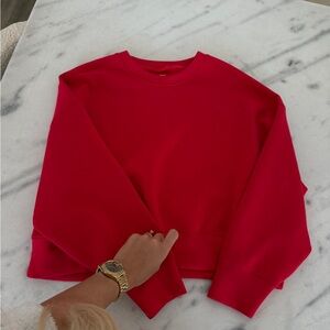 Abercrombie & Fitch Vibrant Red Crew Neck Sweater